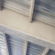 پاشش بر روی اسکلت سقف