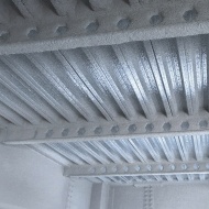 پاشش بر روی اسکلت سقف